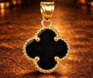 14K Clove Black Pendant