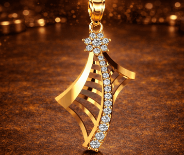 14K Shape Pendant